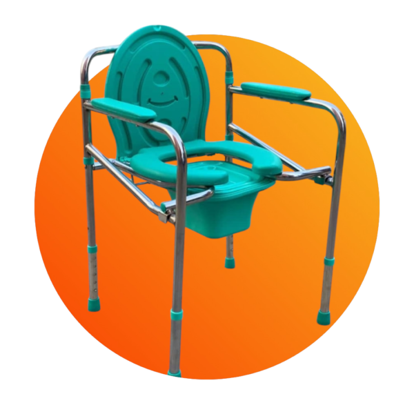 Foldable & Height Adjustable Commode Chair (6RS)